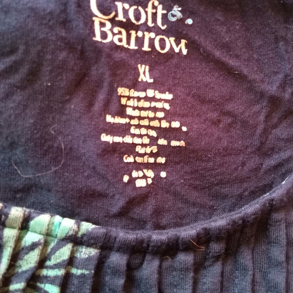 🛍️ BUNDLE ONLY 🛍️Croft & Barrow Blue and Green Sleeveless Floral Sundress - Picture 5 of 6